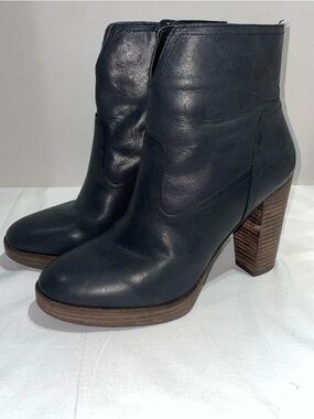 Lucky Brand Queys Platform Leather Ankle Boots
